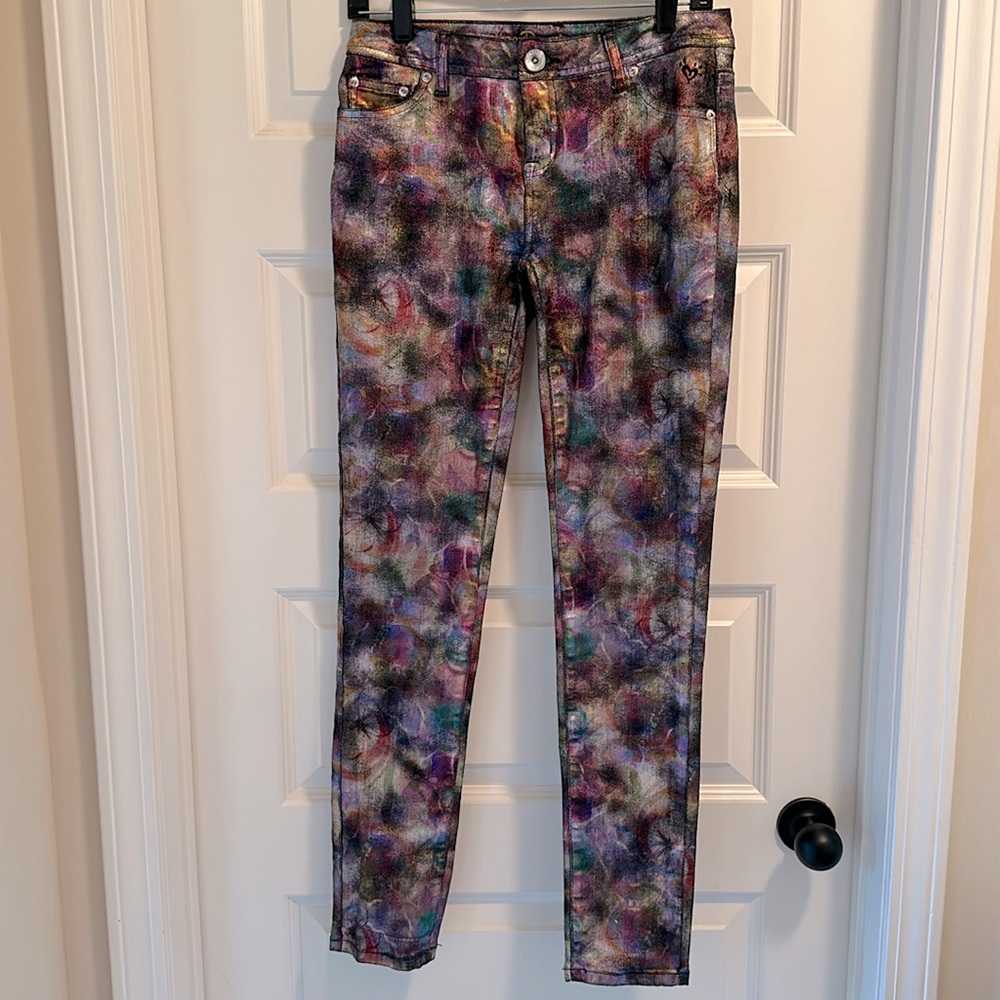 Justice Metallic Skinny Jeans